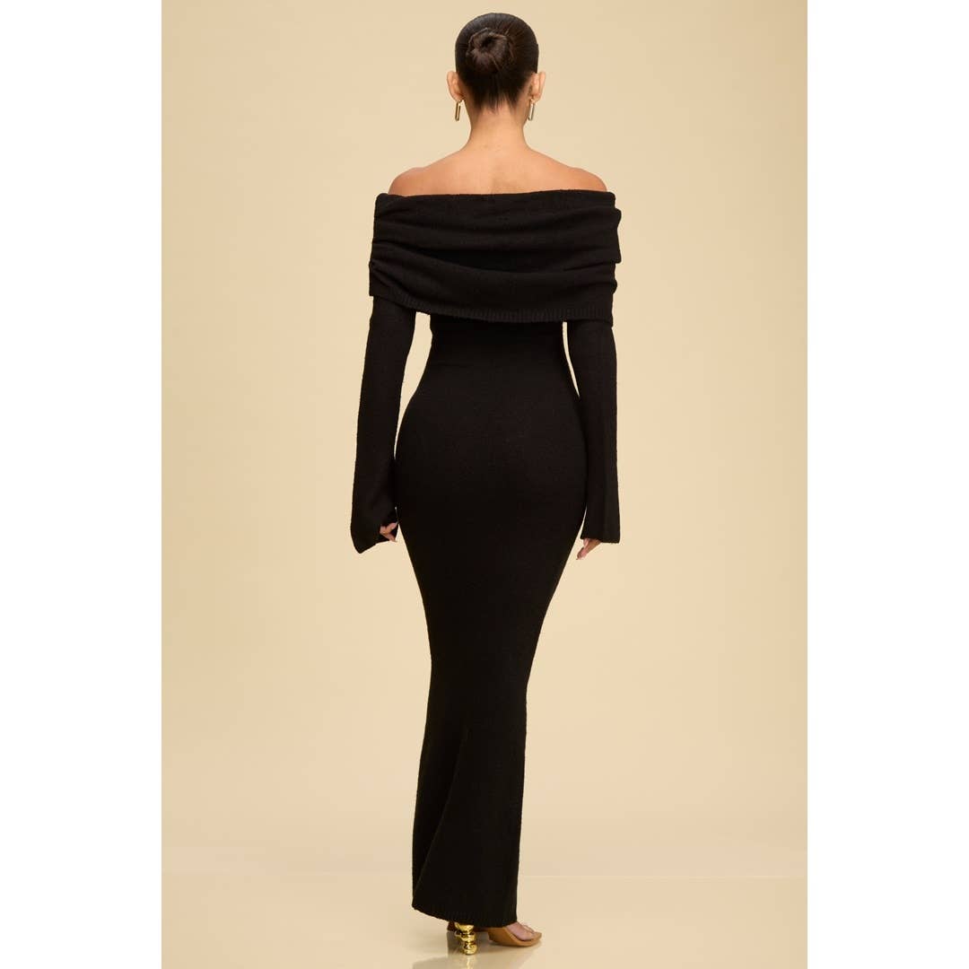 OFF/S WOOL KNIT DRESS