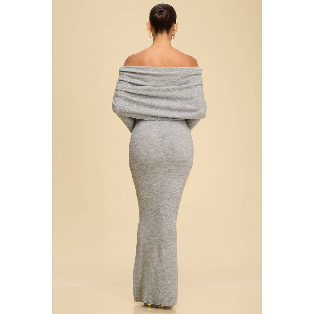 OFF/S WOOL KNIT DRESS