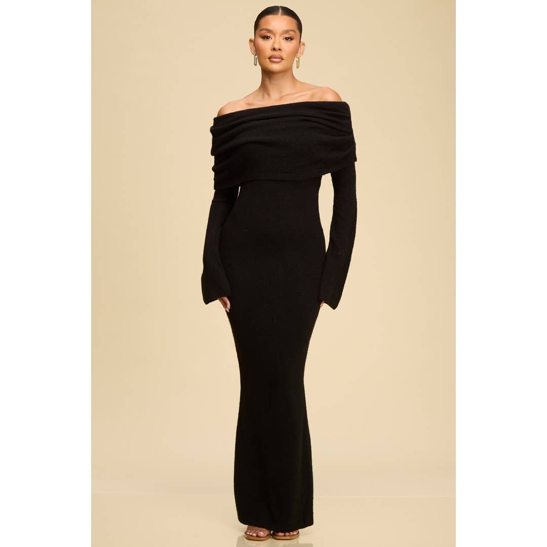 OFF/S WOOL KNIT DRESS