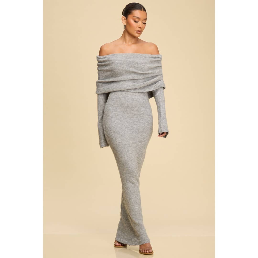 OFF/S WOOL KNIT DRESS
