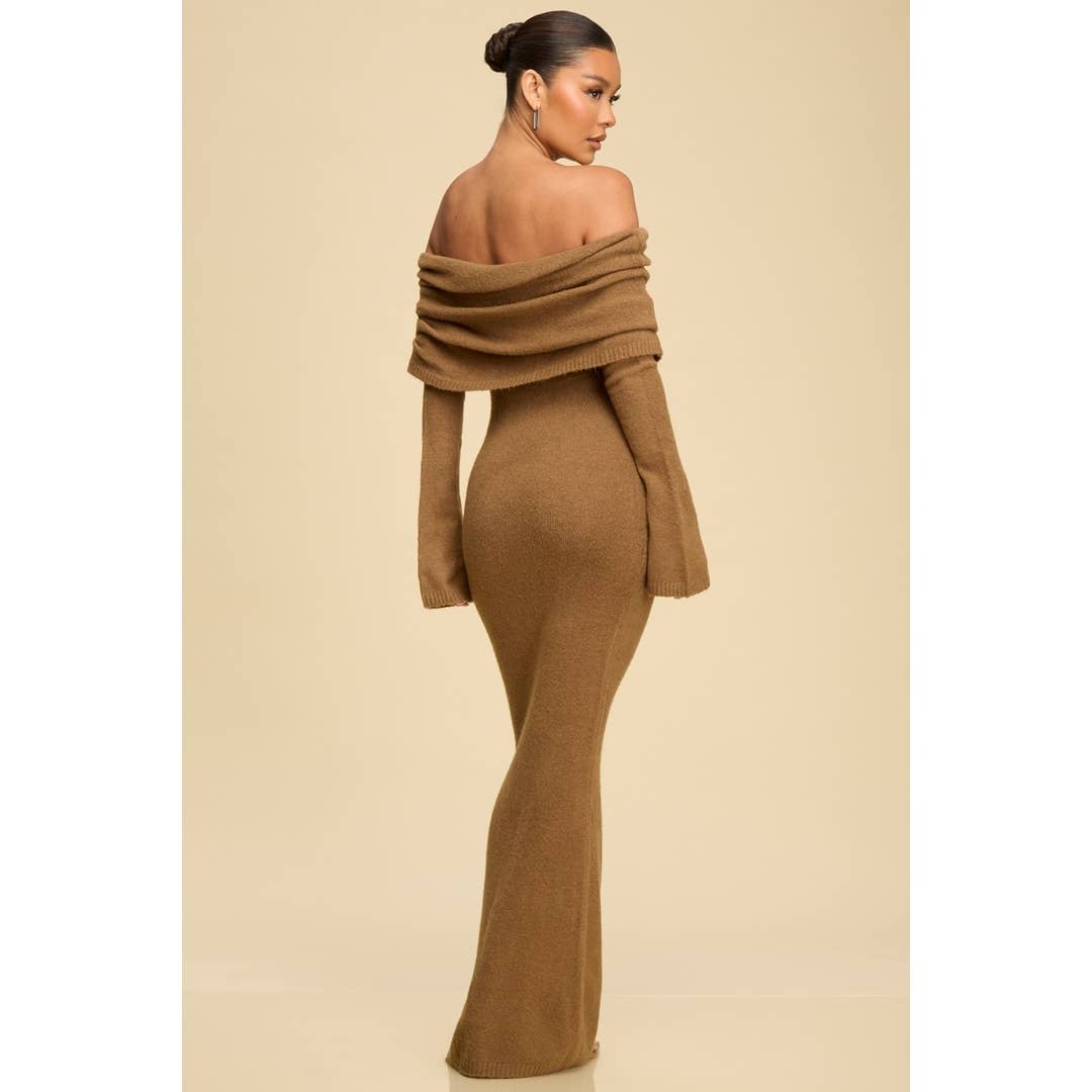OFF/S WOOL KNIT DRESS